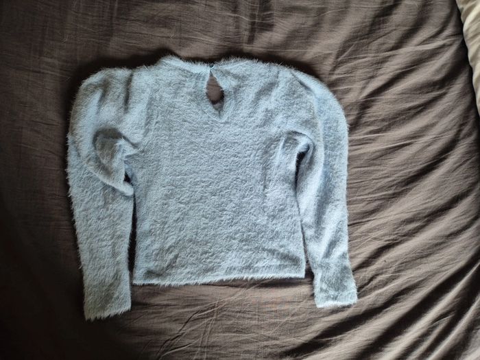 Pull zara bleu ciel 6ans - photo numéro 4
