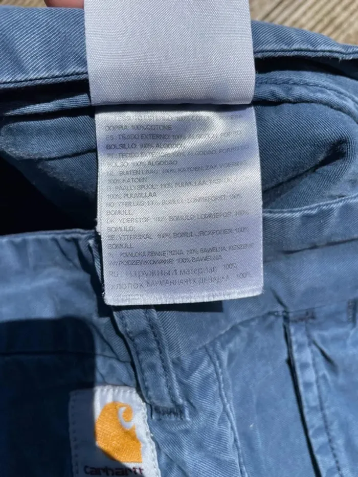 Carhartt Short chino blue vintage Mens W28 / FR38 - photo numéro 6