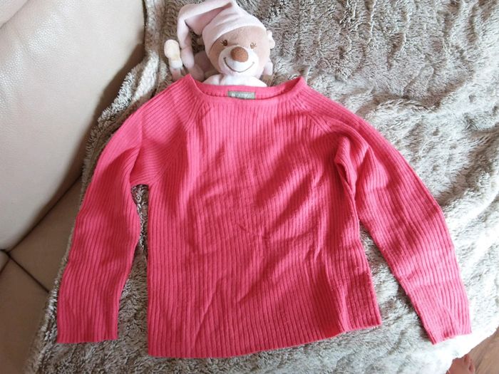 Pull fin fille rose