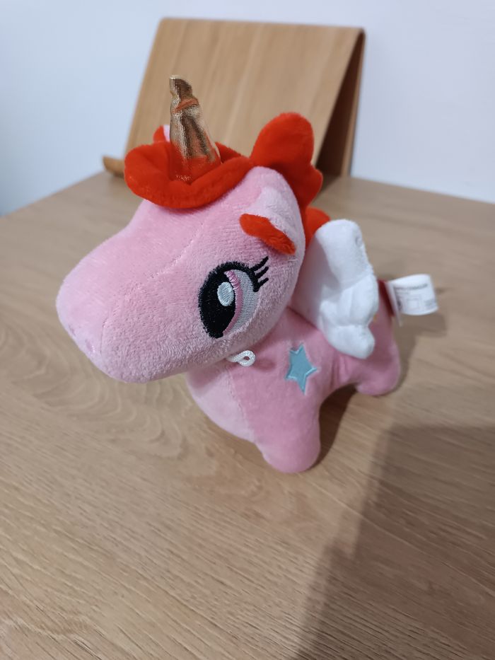 Peluche licorne rose Fizzy – neuve avec étiquette - photo numéro 3