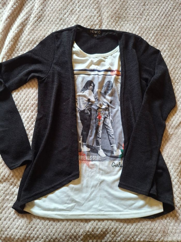 Haut avec gilet intégré T. 16 ans