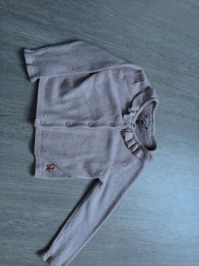 Gilet rose tout doux sergent major