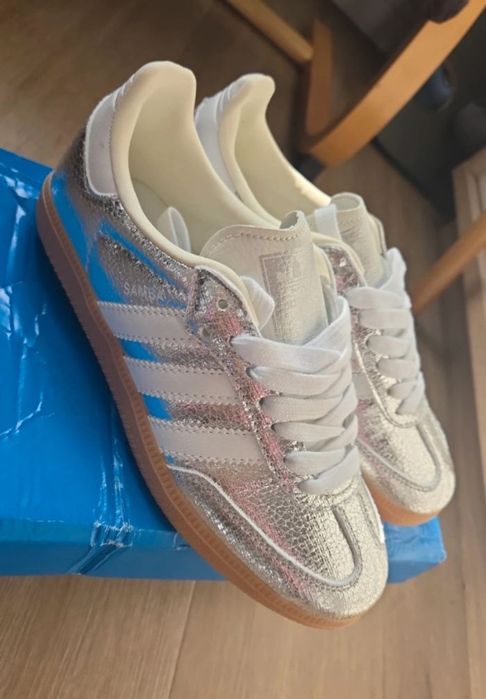 Adidas samba argenté - photo numéro 2