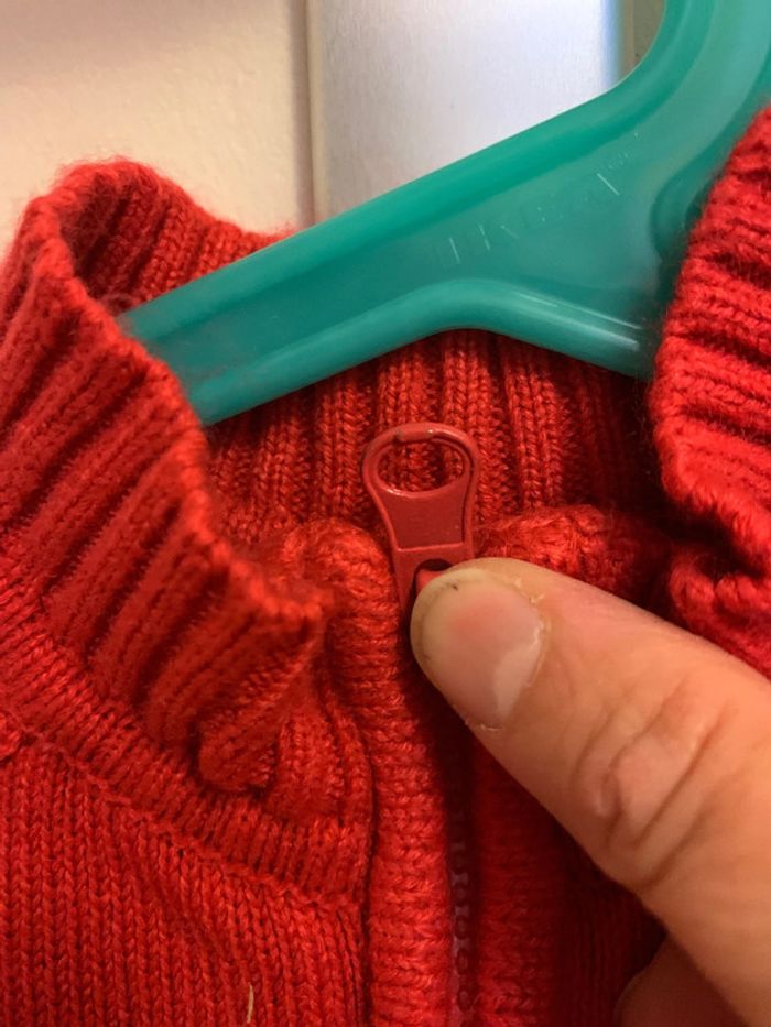Gilet Rouge Automne Hiver Mixte 6M - photo numéro 3