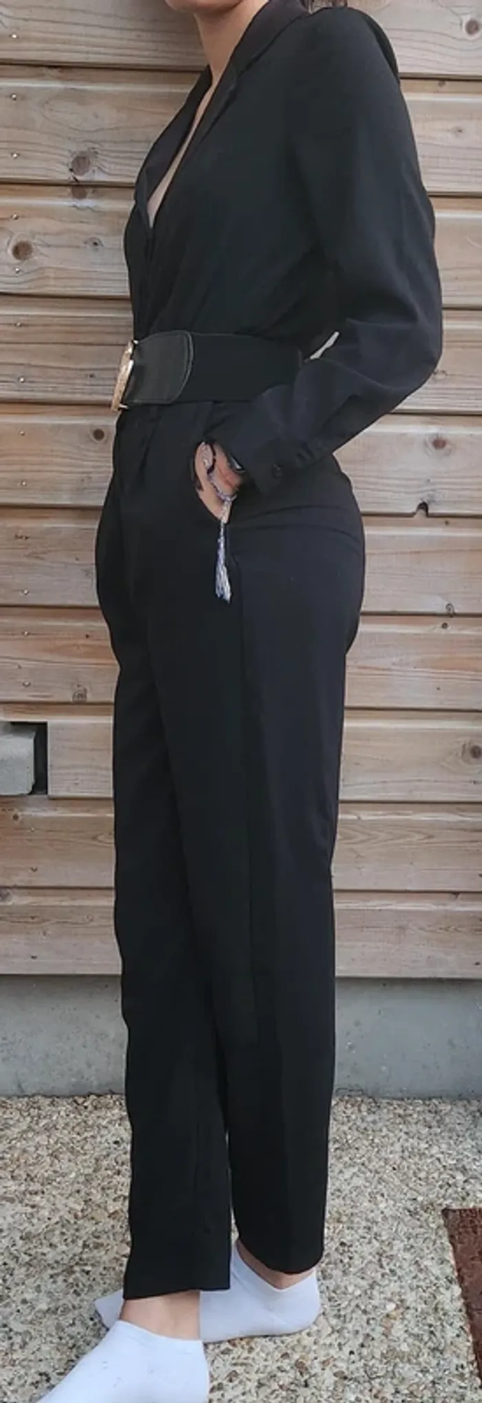 Combinaison noire style blazer – Camaïeu 38 Camaïeu Beebs by Kiabi