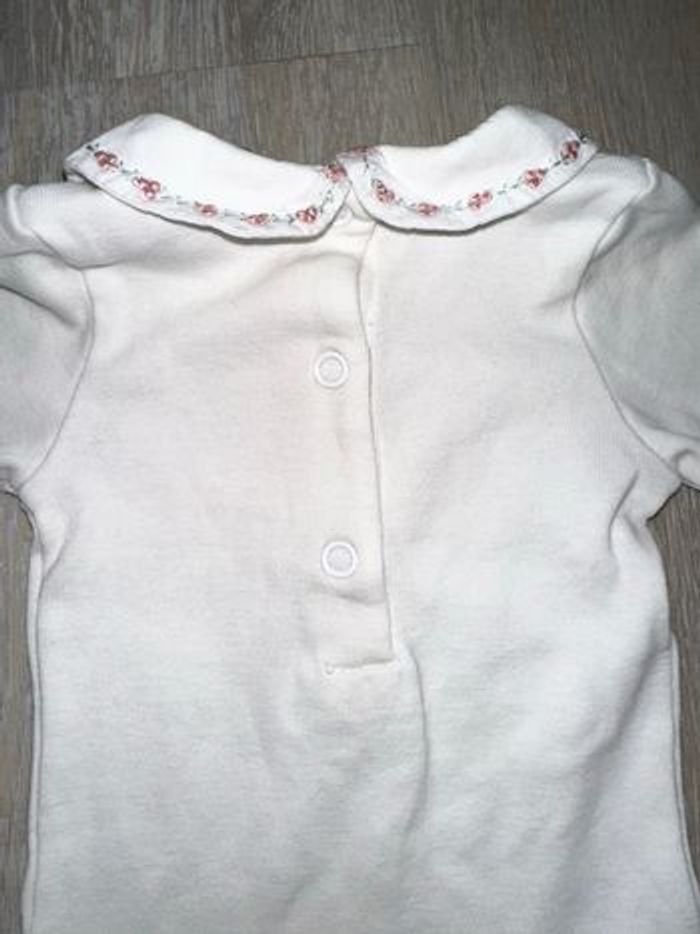 Body avec col Claudine fleuri 3M - Cyrillus - photo numéro 3