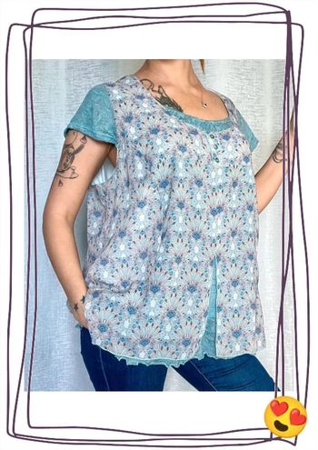 SOLDÉ - Blouse manches courtes taille 50