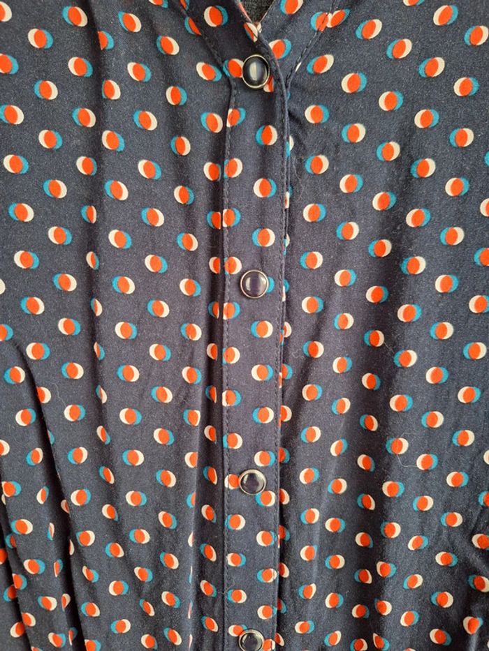 Blouse bleue fluide - photo numéro 3