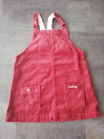 Robe velour côtelé