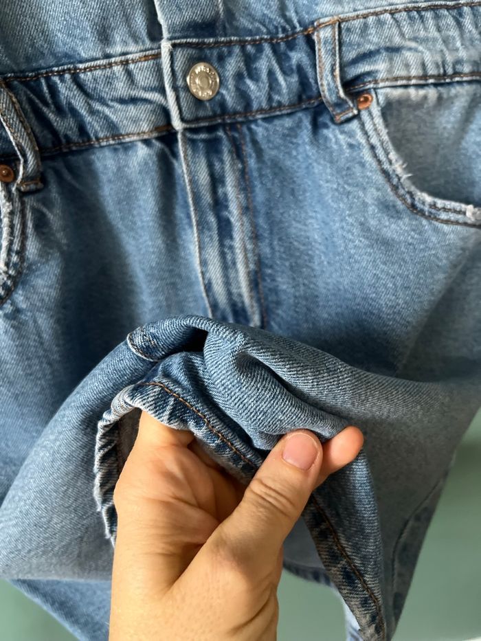 💙 Robe Chemise tendance en Jean Zara Patchwork – 13/14 ans (164 cm) / Convient XS-S - photo numéro 4