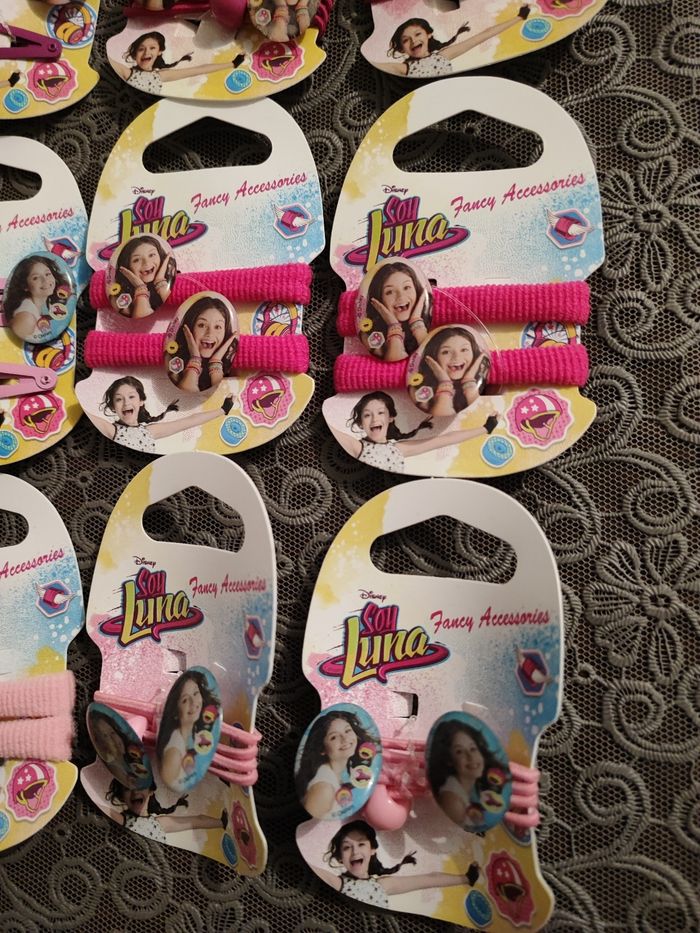Lot de 12 paquets de 2 pinces et élastique fille Disney - photo numéro 4