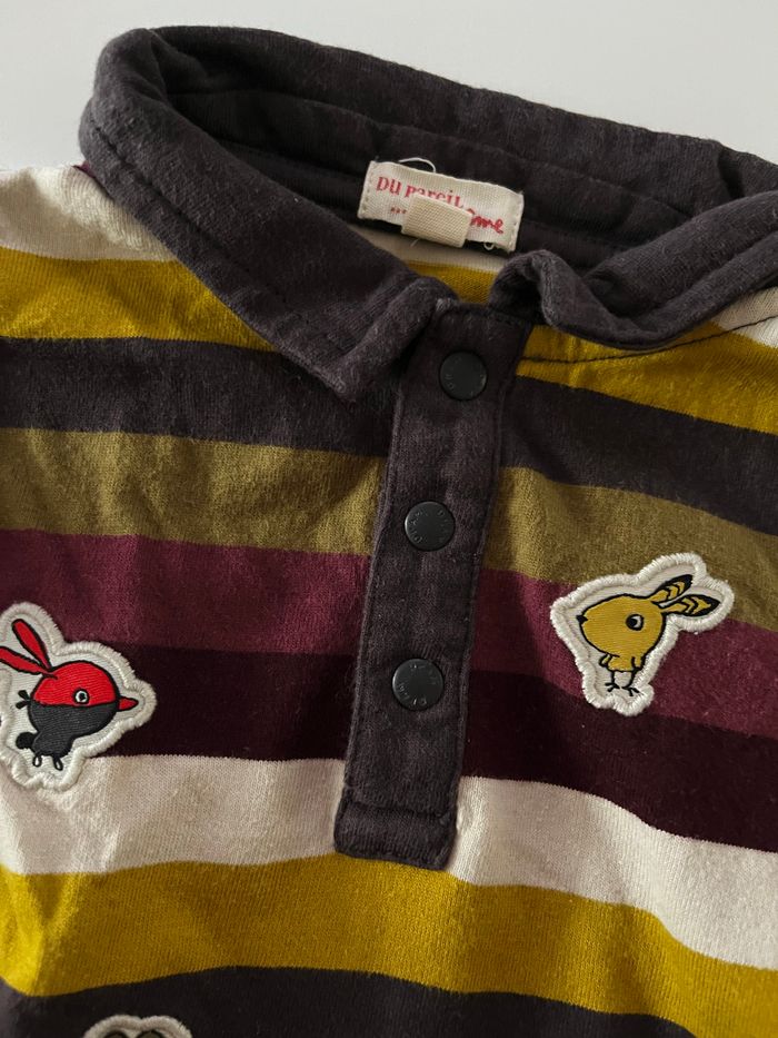 Haut polo rayé DPAM - photo numéro 2