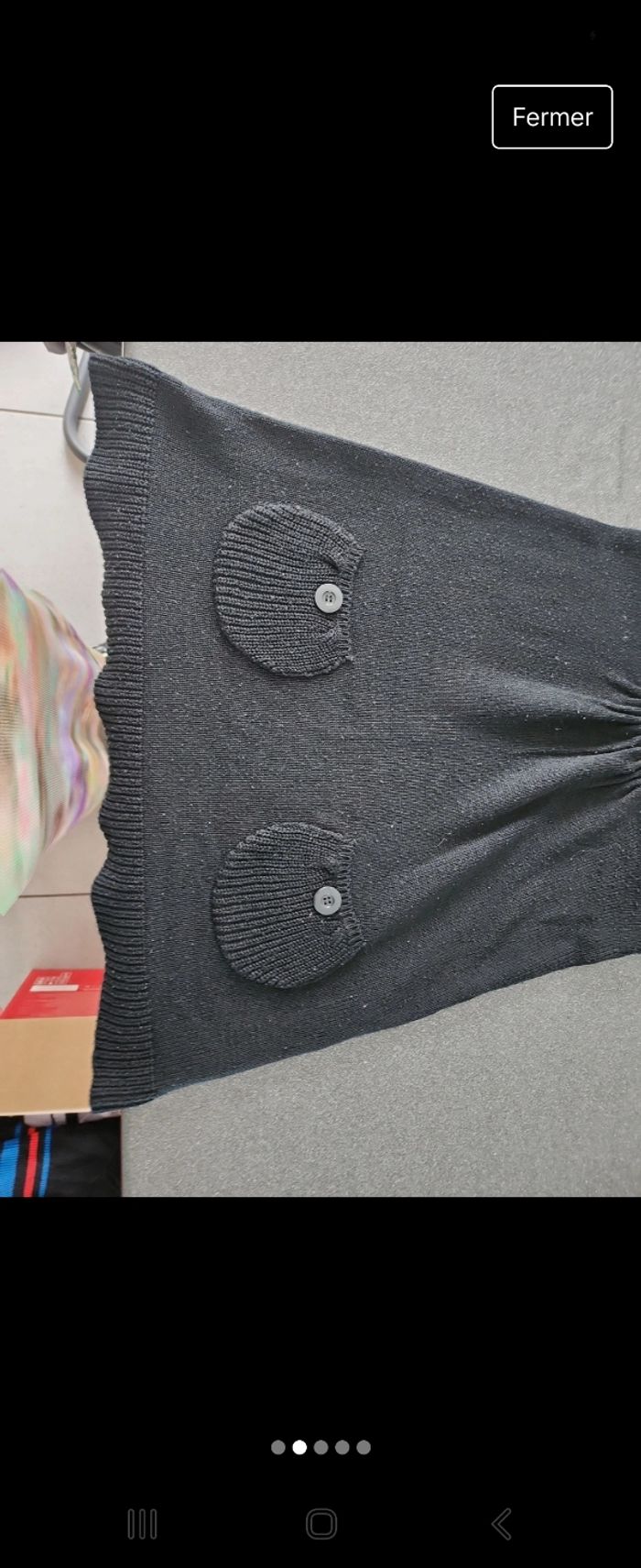 Robe noir en laine Pimkie - photo numéro 2