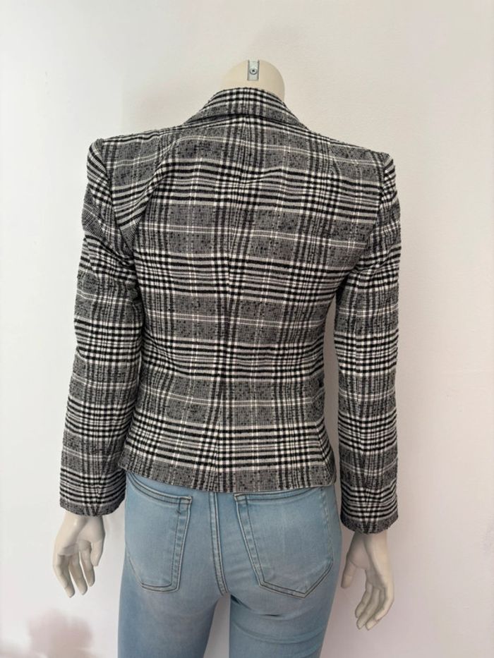 🌺Blazer noir, blanc et gris au motif carreaux Taille M/38🌺 - photo numéro 5