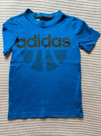 T-shirt adidas garçon 9/10 ans bleu