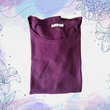 Teeshirt Gemo violet 44 Parfait état