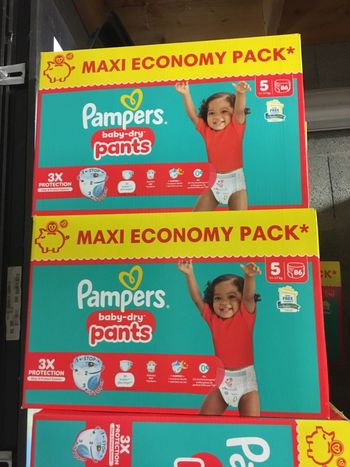 172 couches Pampers baby dry pants taille 5