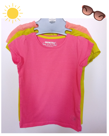 Lot de 3 T-shirts d'été Orchestra 