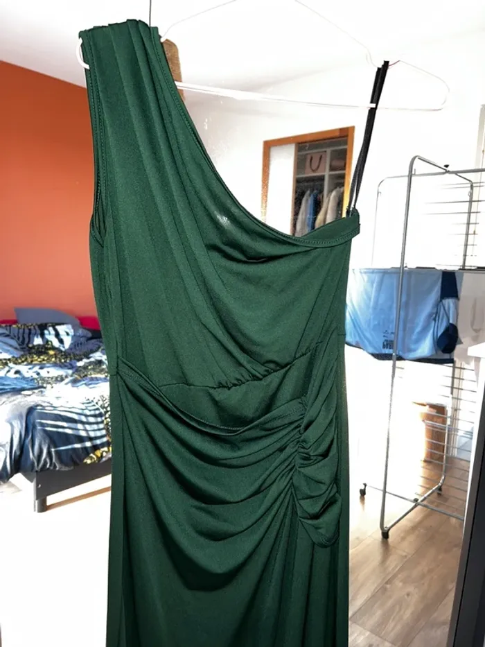 Robe verte sapin SHEIN taille M - photo numéro 3