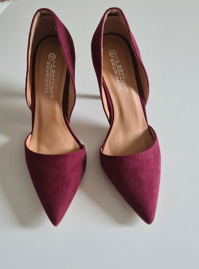 Escarpins bordeaux - photo numéro 2