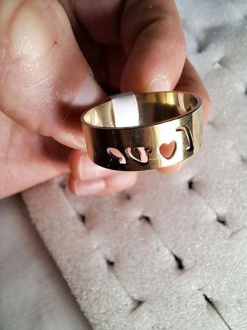 Bague acier inoxydable silhouette