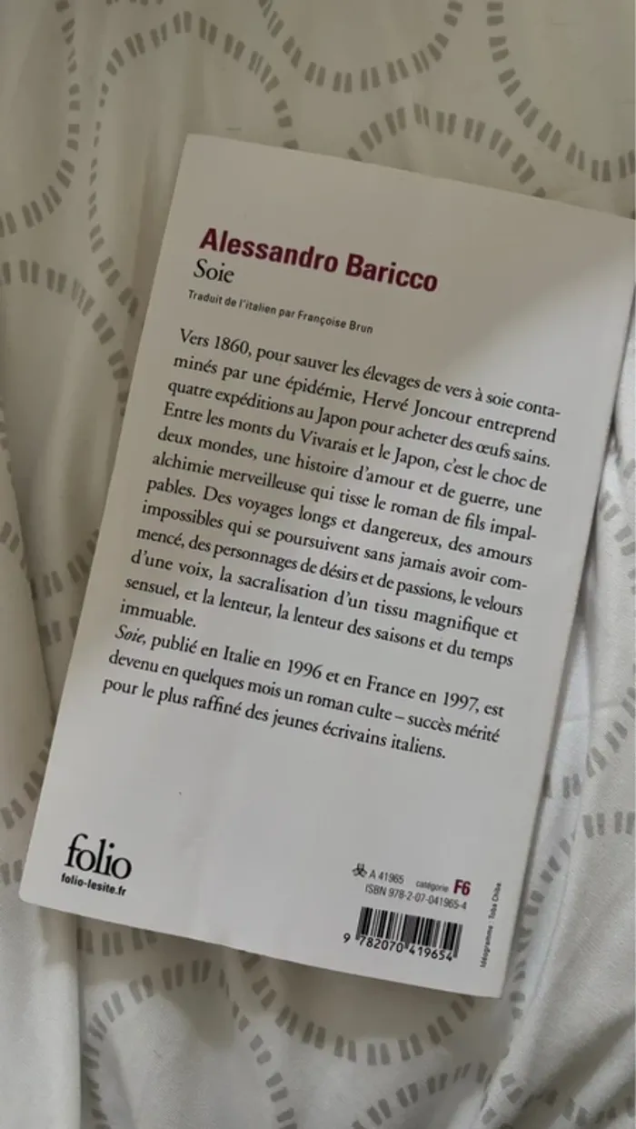 Alessandro baricco - soie - photo numéro 2