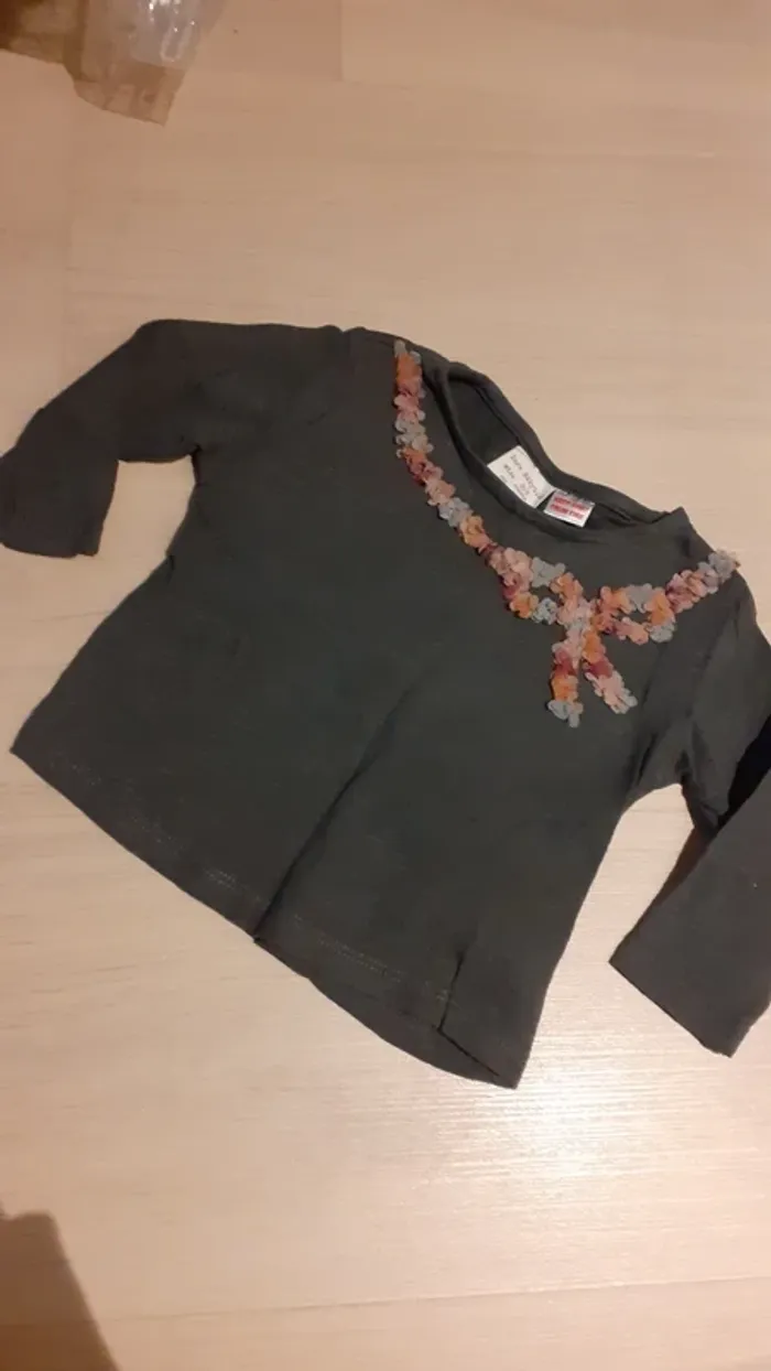 Lot de tshirt manche longue Zara - photo numéro 5