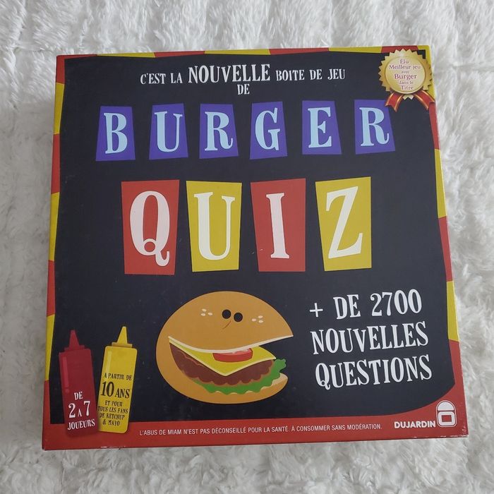 🎲 Jeu de société Burger Quiz – Complet