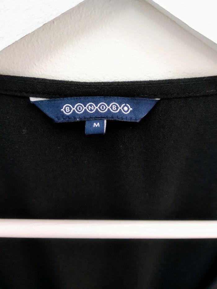 Belle robe noire plissée Bonobo taille M - photo numéro 3
