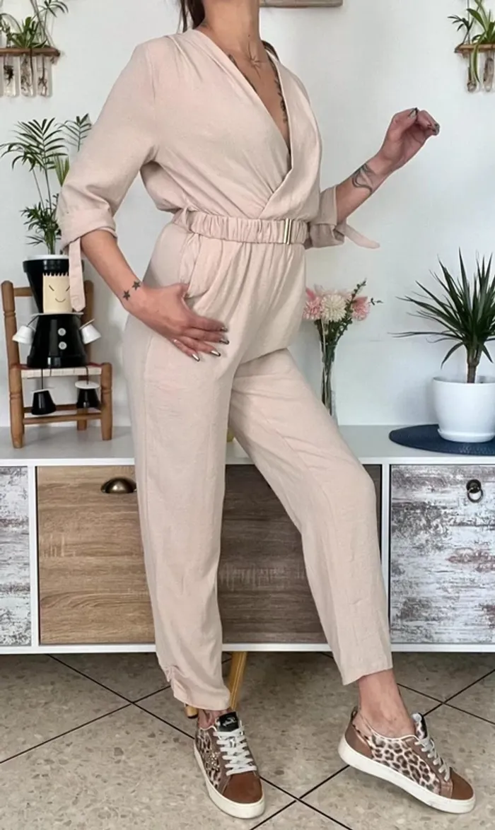 SOLDE Combinaison légère avec ceinture taille S - Miss J - neuf - photo numéro 3