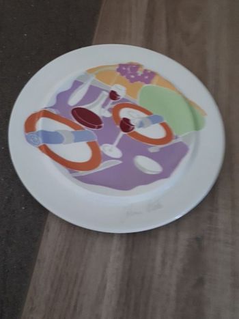 Assiette porcelaine Chomette