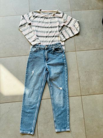 Lot pull et jean fille 