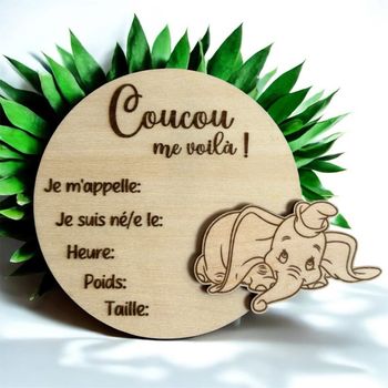 Rond bois naissance Dumbo