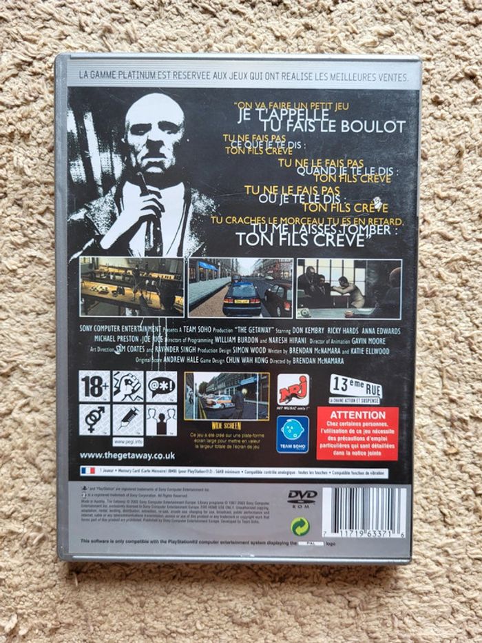 The Getaway – Édition Platinum – PS2 - photo numéro 3