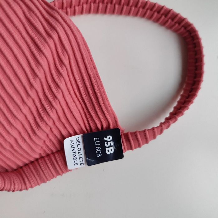 Haut de maillot de bain corail pour femme de taille 95 B - photo numéro 3