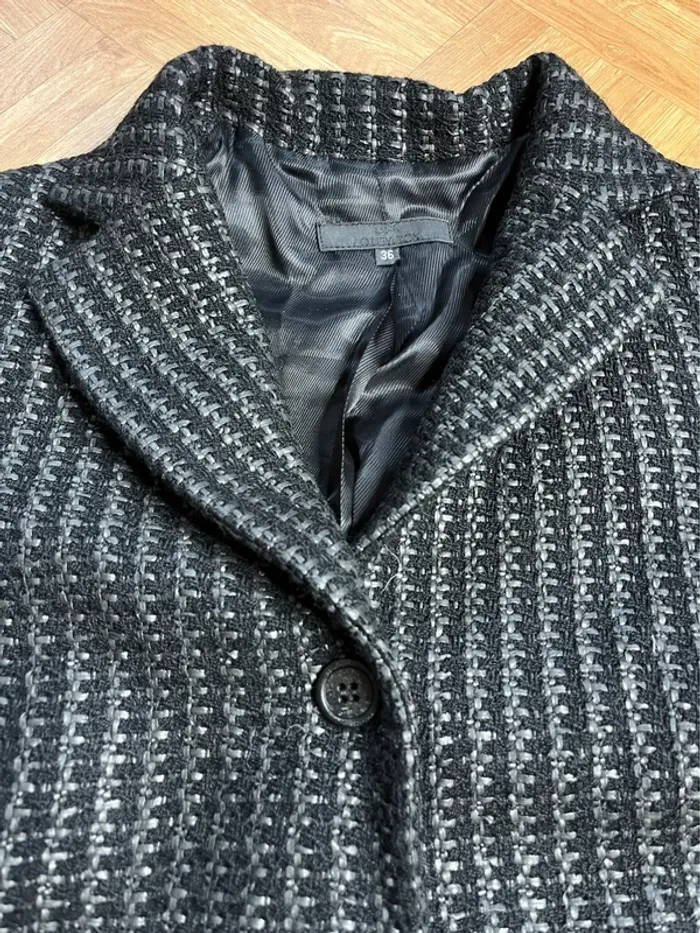 Veste longue plissée Loubarok LBK – 100% laine – vintage rare (NEUF) - photo numéro 3