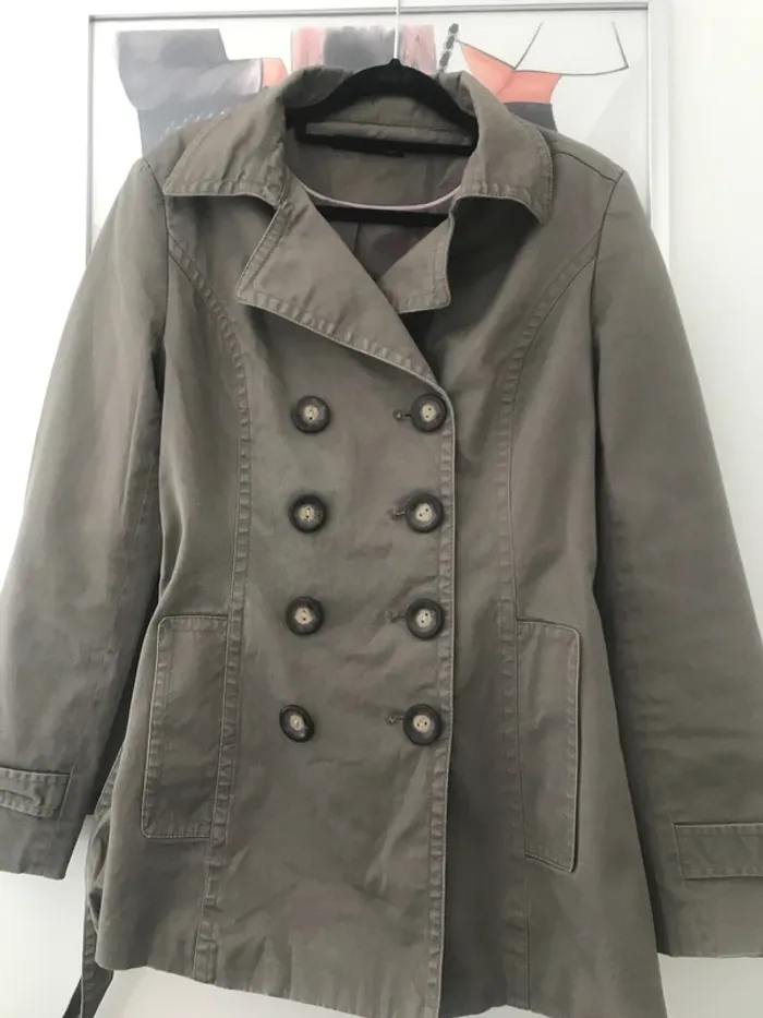 Trench court taupe Etam 38 - photo numéro 5