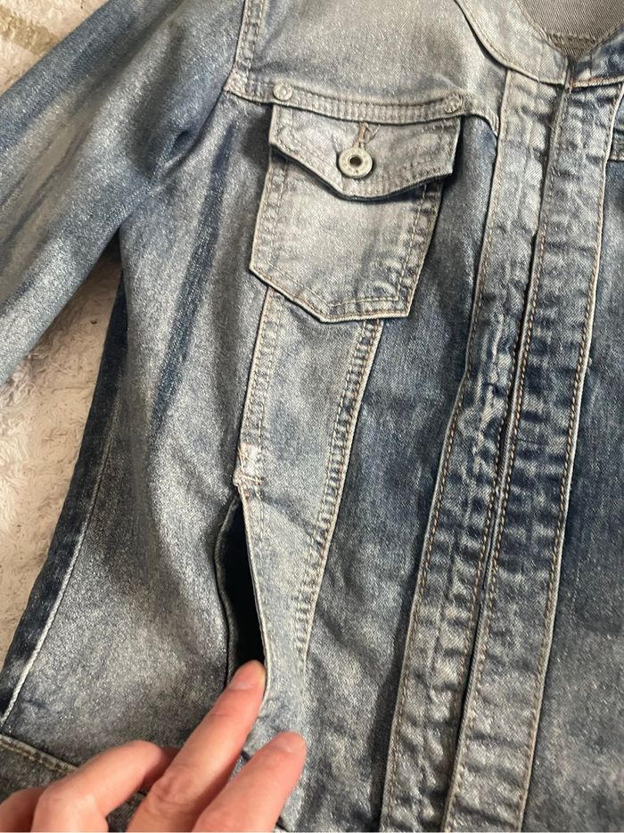 Veste jeans enduit - photo numéro 2