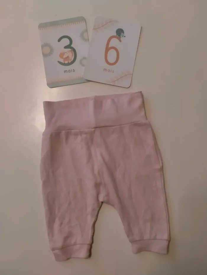 Sarouel bébé rose Lily & Dan Taille 3-6 mois - photo numéro 2