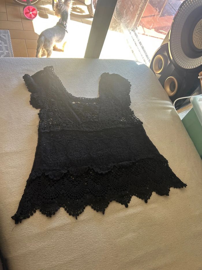 Haut femme style crochet