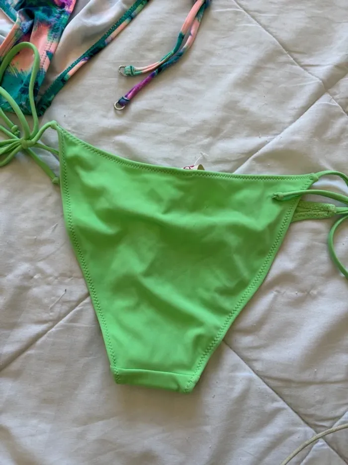 Lot 4 maillots de bain bikini bas et haut fluo multicolore Penti Ardene taille XS/34 neuf - photo numéro 11