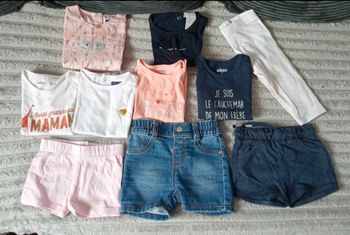 Lots été fille 12 mois 