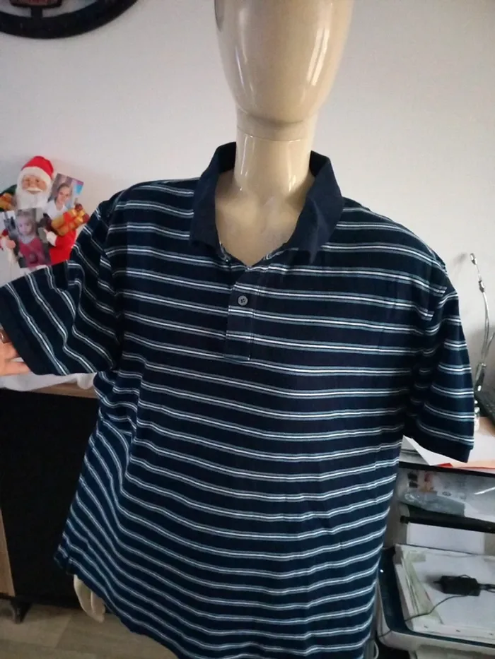 Polo homme rayé L - photo numéro 5