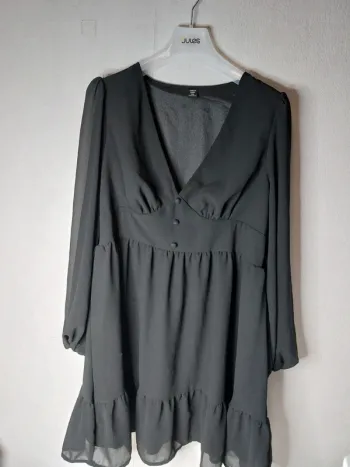 Robe manches longues noir " SHEIN"