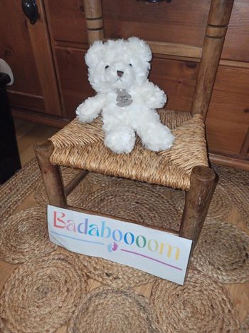 Peluche ours blanc histoire d'ours tbe