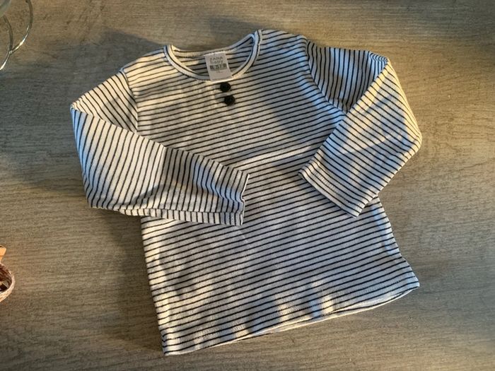 T-shirt manches longues baby Zara, taille 12 mois