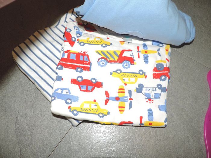 3 pyjamas tex taille 9 mois neuf - photo numéro 3
