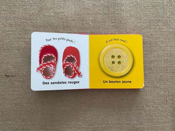 Livre les couleur à toucher Langue au Chat d'occasion - photo numéro 3