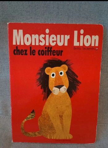 Livre cartonné monsieur lion chez le coiffeur