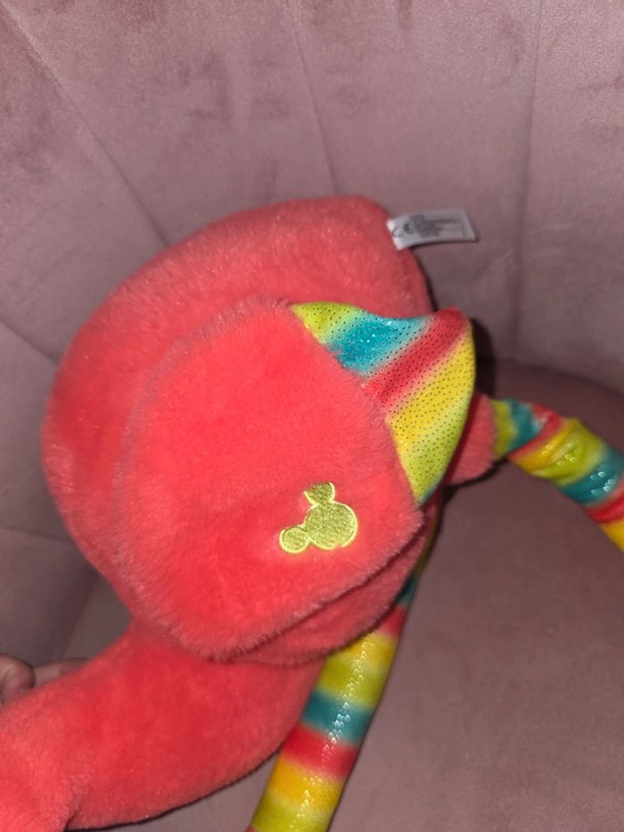 Grande peluche flamand rose Minnie mouse - photo numéro 4